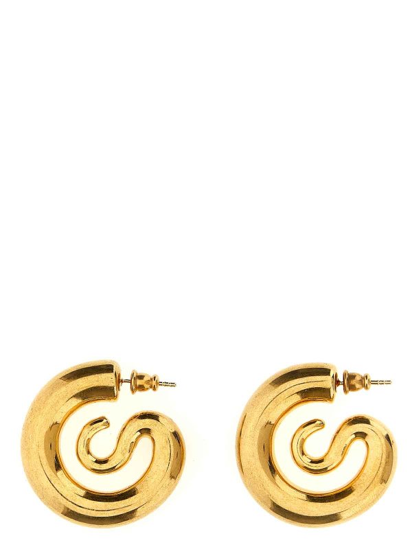 PANCONESI: Earrings online - serpent hoops earrings