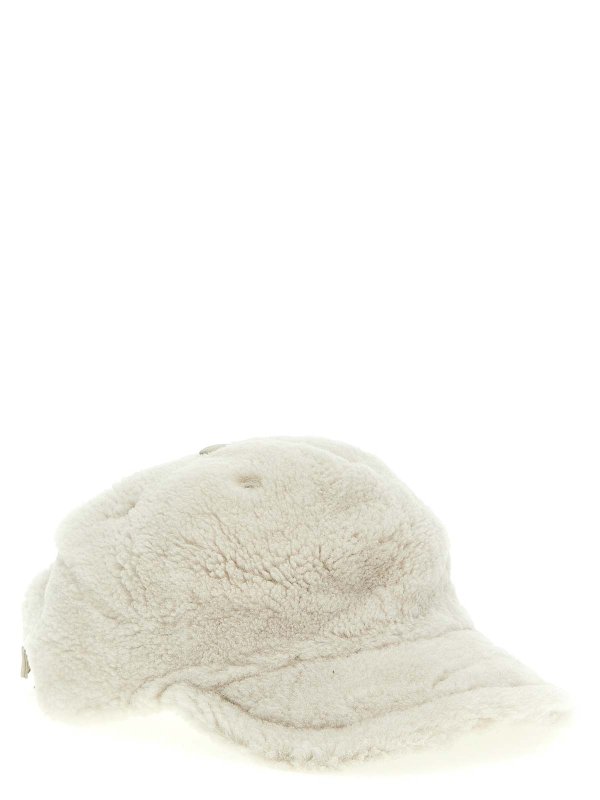 YVES SALOMON: hats & caps online - Teddy effect cap