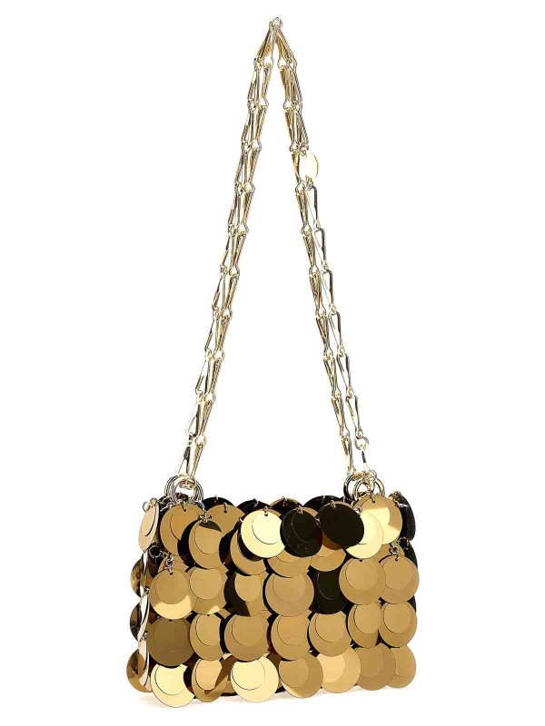 PACO RABANNE: shopper online - sparkle nano handbag