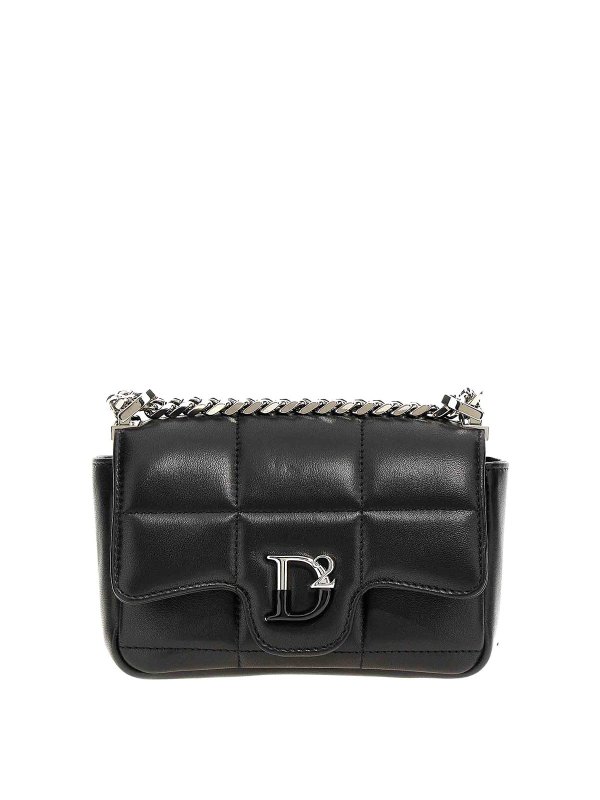 DSQUARED2: cross body bags - d2 statement soft crossbody bag