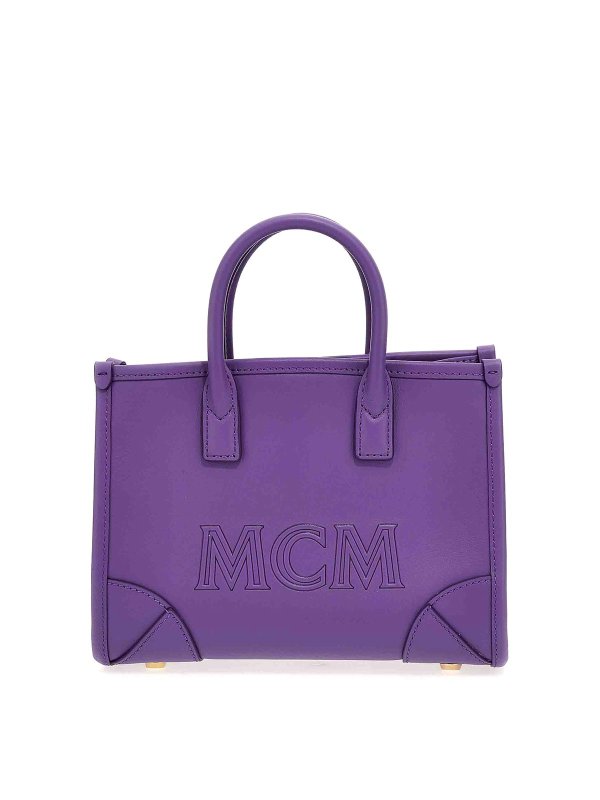 MCM: cross body bags - munchen mini shopping bag