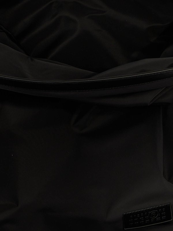 Logo nylon backpack shop online: MM6 MAISON MARGIELA