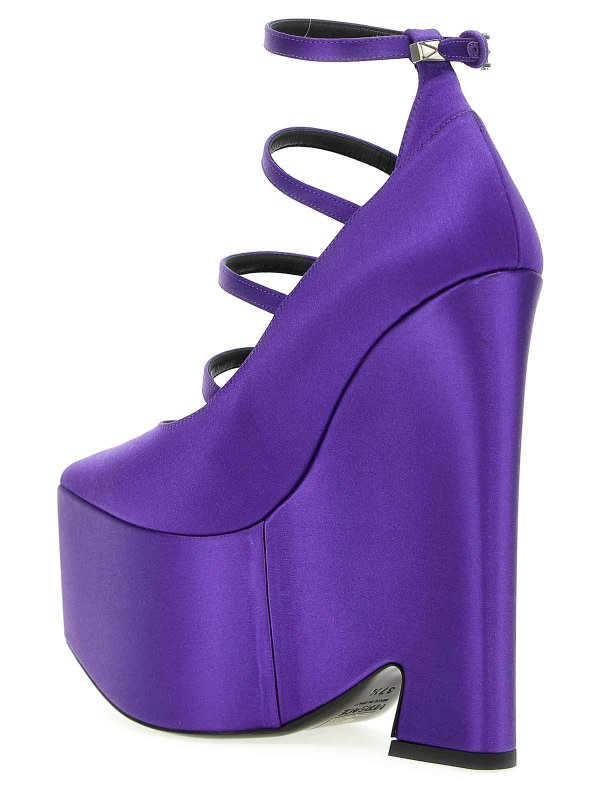 VERSACE: Sandales online - Chaussures À Talon - Violet