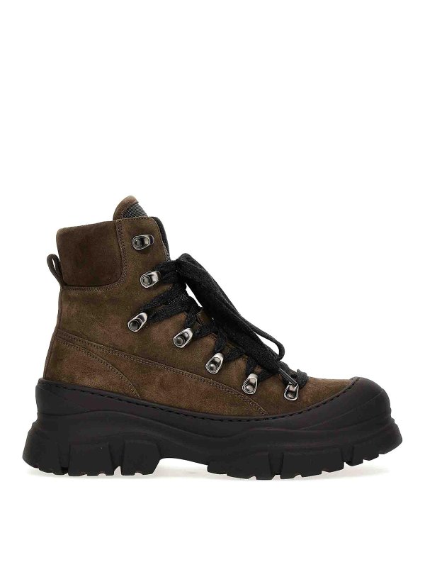 BRUNELLO CUCINELLI: boots - lacing boots