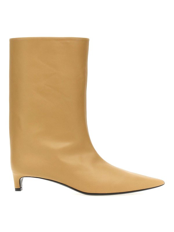 JIL SANDER: tronchetti - Stivaletti in pelle