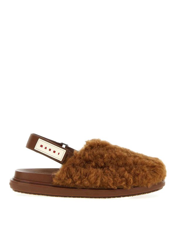 Marni: ミュール - ミュール - ブラウン