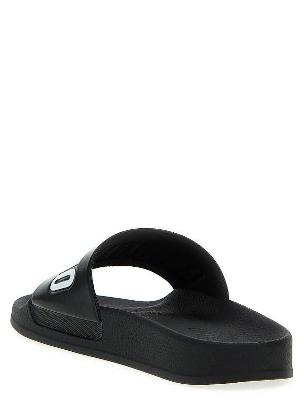 MOSCHINO: flip flops online - Logo slides