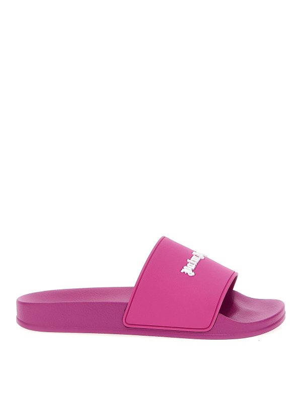 Palm angels best sale fuchsia sliders