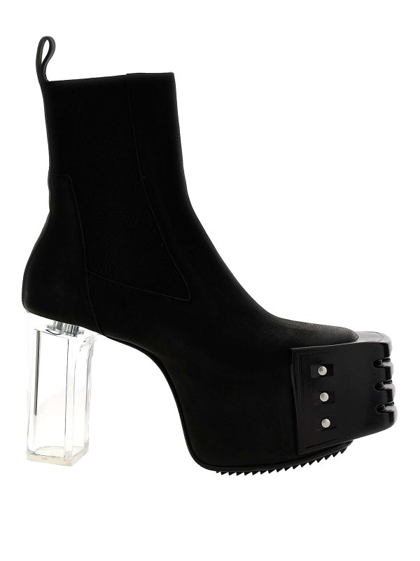 RICK OWENS: ankle boots - grilled platforms 45 ankle boots