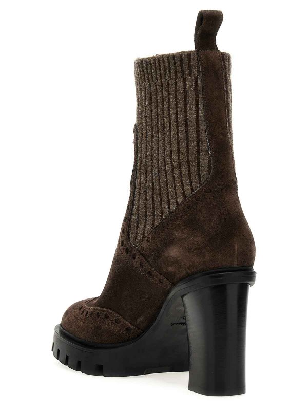 SANTONI: ブーティー online - アンクルブーツ - ブラウン