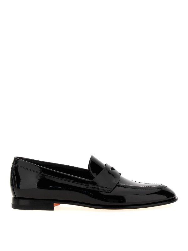 SANTONI: Loafers & Slippers - Patent loafers