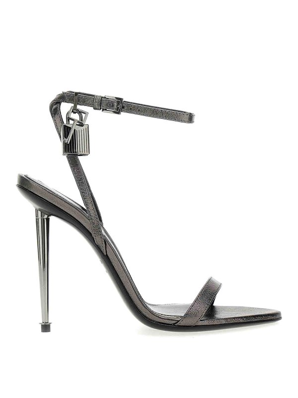 TOM FORD: sandals - Padlock leather sandals