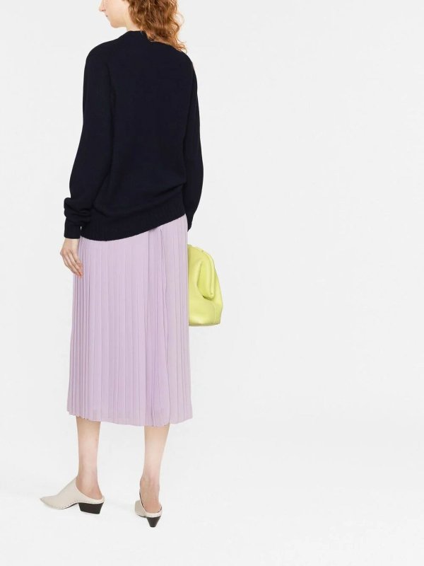 クルーネック - ブルー shop online: JIL SANDER