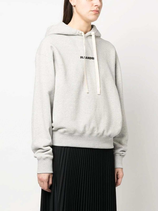 JIL SANDER: Sudaderas y suéteres online - Sudadera - Gris