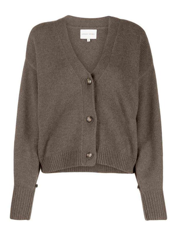 LOULOU STUDIO: cardigans - V neck cardigan
