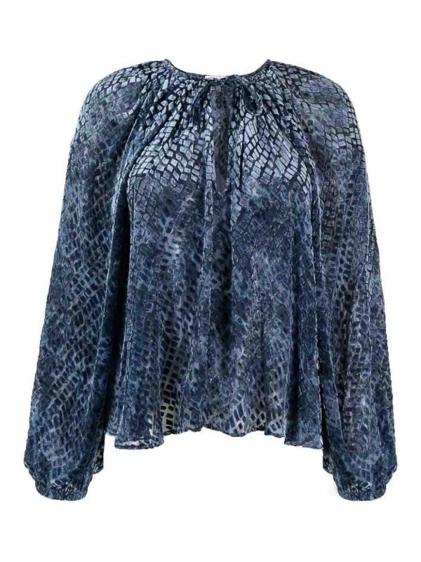 ULLA JOHNSON: Blusen - Bluse - Blau