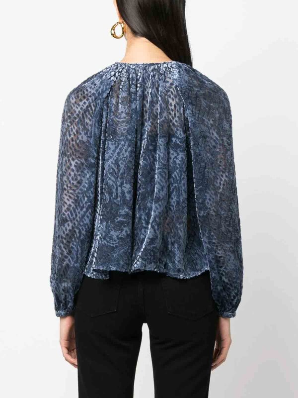 Bluse - Blau shop online: ULLA JOHNSON