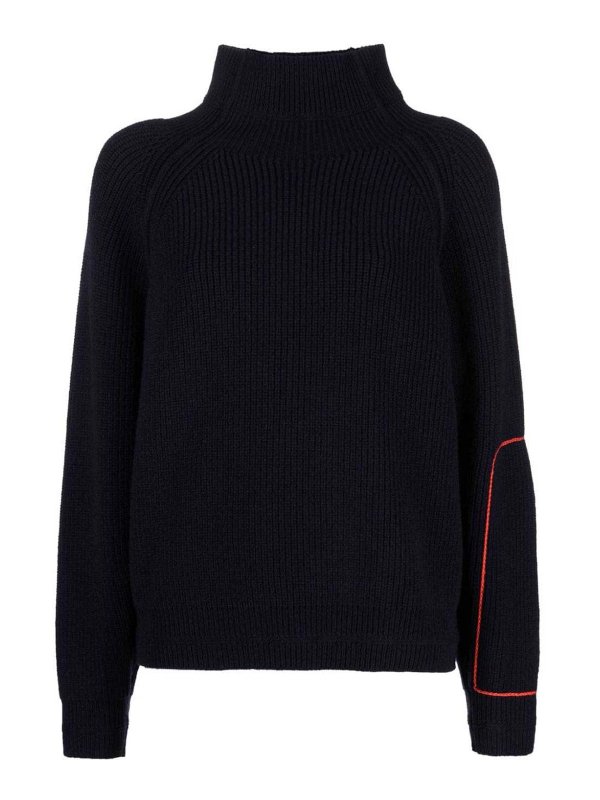 VICTORIA BECKHAM: Rollkragenpullover  und Polo-Ausschnitt - Rollkragenpullover - Blau