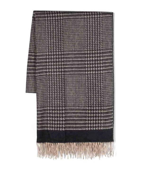 BRUNELLO CUCINELLI: scarves - Check scarf