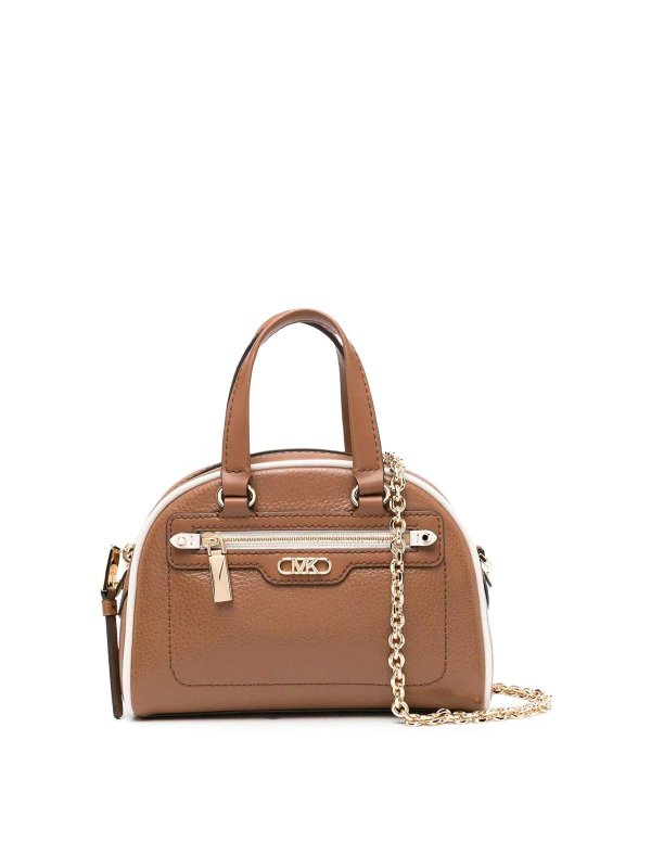 MICHAEL KORS: ボーリングバッグ - ボーリングバッグ - ブラウン