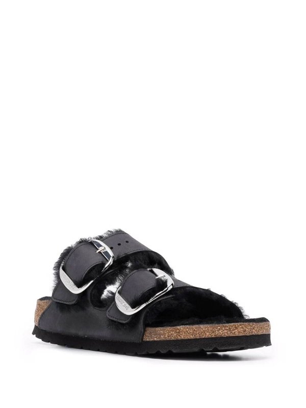 The Best Shops BIRKENSTOCK: sandals - Arizona big buckle shearling