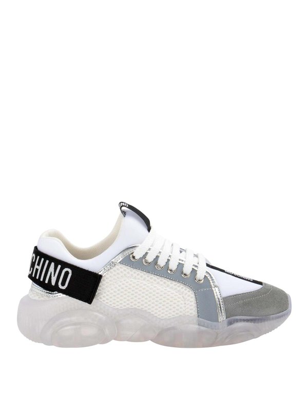 MOSCHINO: Chaussures de sport - Baskets - Blanc