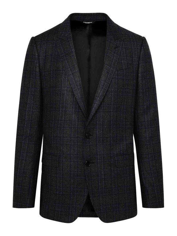 DOLCE & GABBANA: ブレザー - ブレザー - グレー