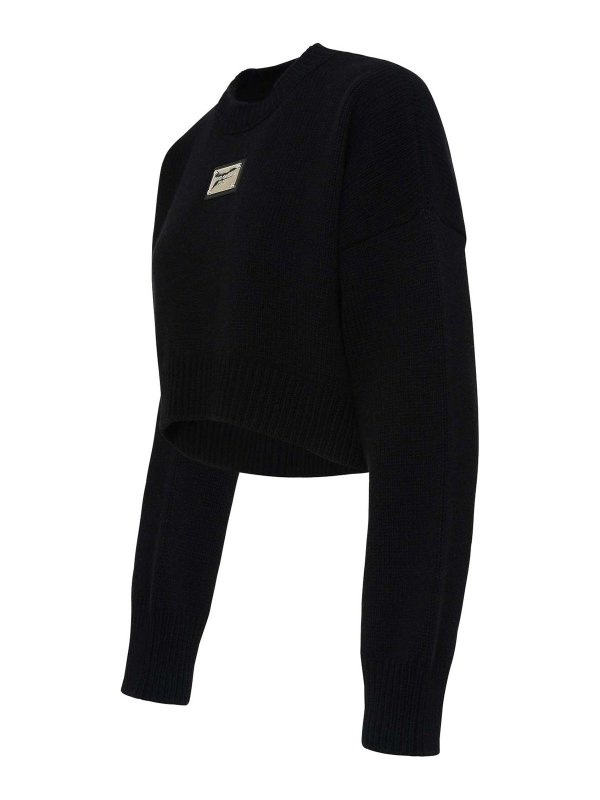 The Best Shops DOLCE & GABBANA: U-Boot-Ausschnitt - U-Boot-Pullover - Schwarz