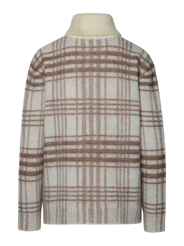 J.W. ANDERSON: maglia collo rotondo online - Maglione dolcevita in lana beige