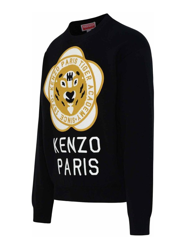 The Best Shops KENZO: Escotes barcos - Suéter Con Escote Barco - Negro