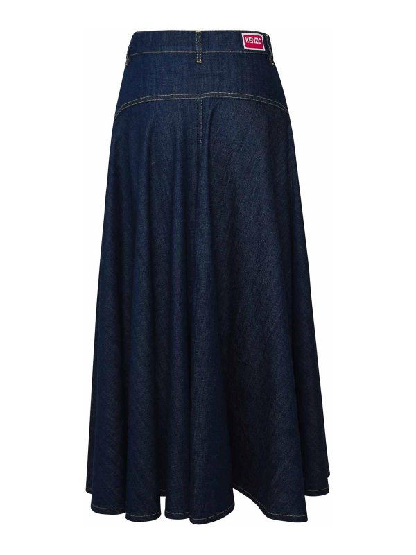 Faldas largas Kenzo Falda Larga Azul FD62DJ2726E1DM THEBS
