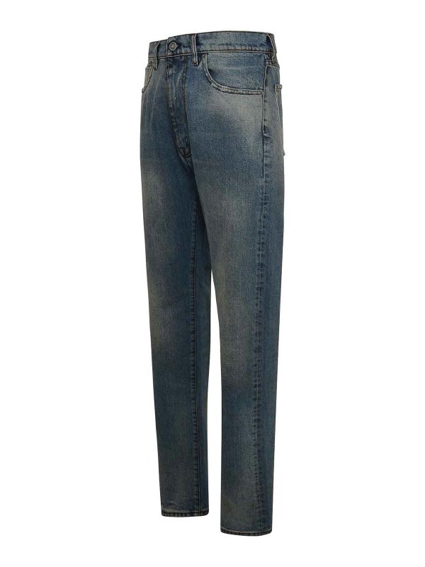 The Best Shops Maison Margiela: Bootcut - Bootcut Jeans - Hellblau