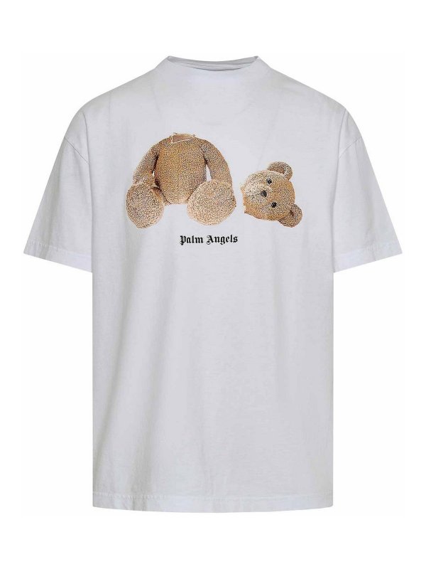 Palm Angels: Camisetas - Camiseta - Blanco