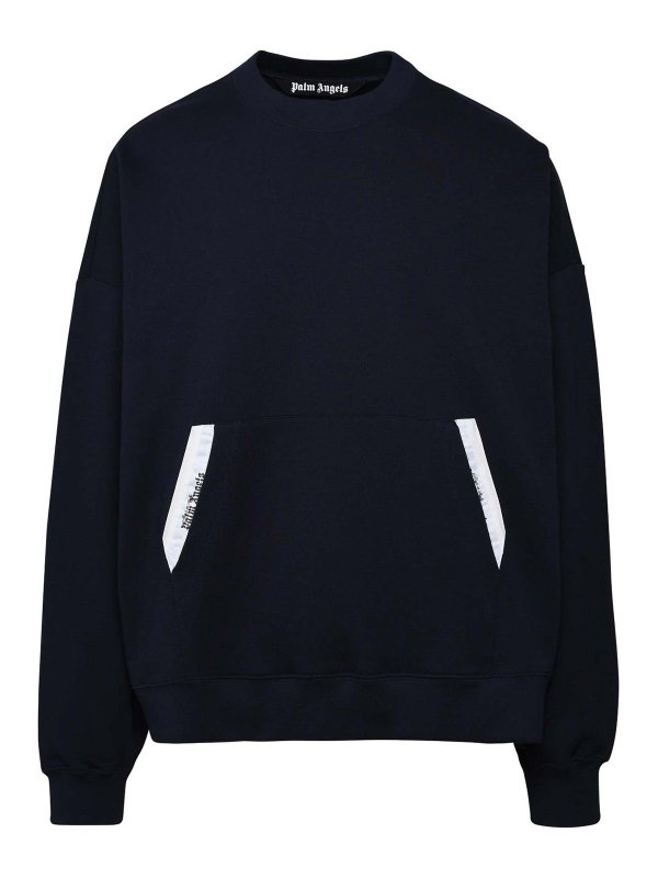 Palm Angels: スウェット＆セーター - スウェットシャツ/セーター - ダークブルー