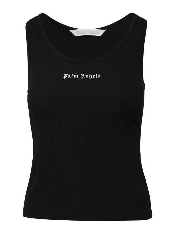 Palm Angels: Tops y camisetas sin mangas - Top - Negro