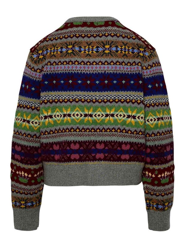 POLO RALPH LAUREN: Strickpullover mit Rundhalsausschnitt online - U-Boot-Pullover - Bunt