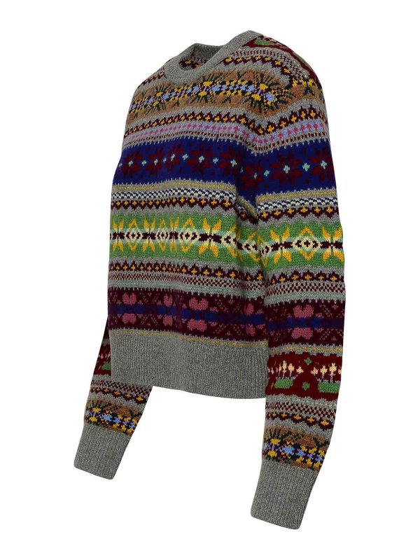 The Best Shops POLO RALPH LAUREN: Strickpullover mit Rundhalsausschnitt - U-Boot-Pullover - Bunt