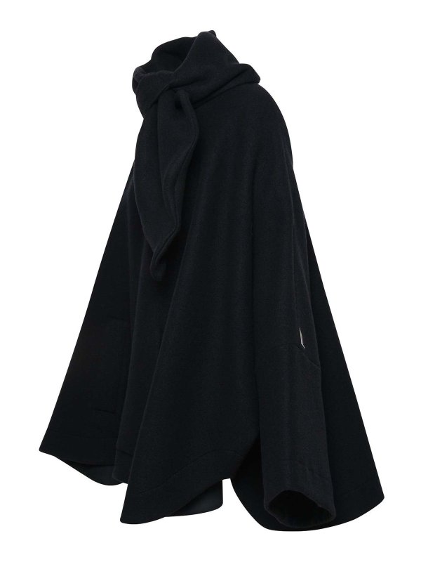 The Best Shops The Attico: ケープ＆ポンチョ - ケープ/ポンチョ - 黒