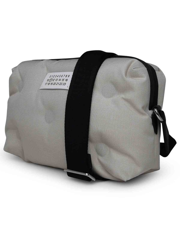 Maison Margiela: cross body bags online - Glam slam gray nylon crossbody bag