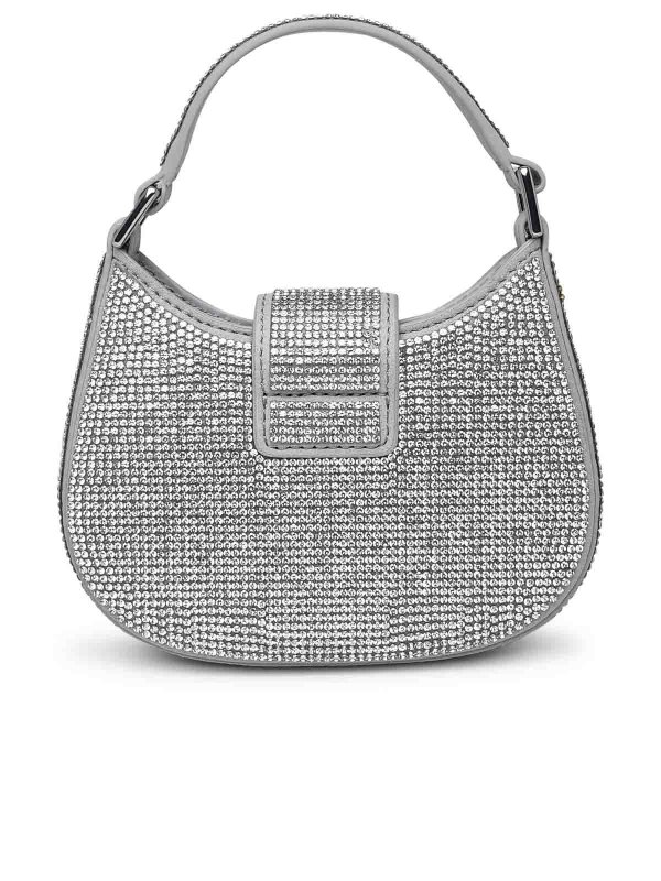The Best Shops Self Portrait: cross body bags - Rhinestone crescent bow bag