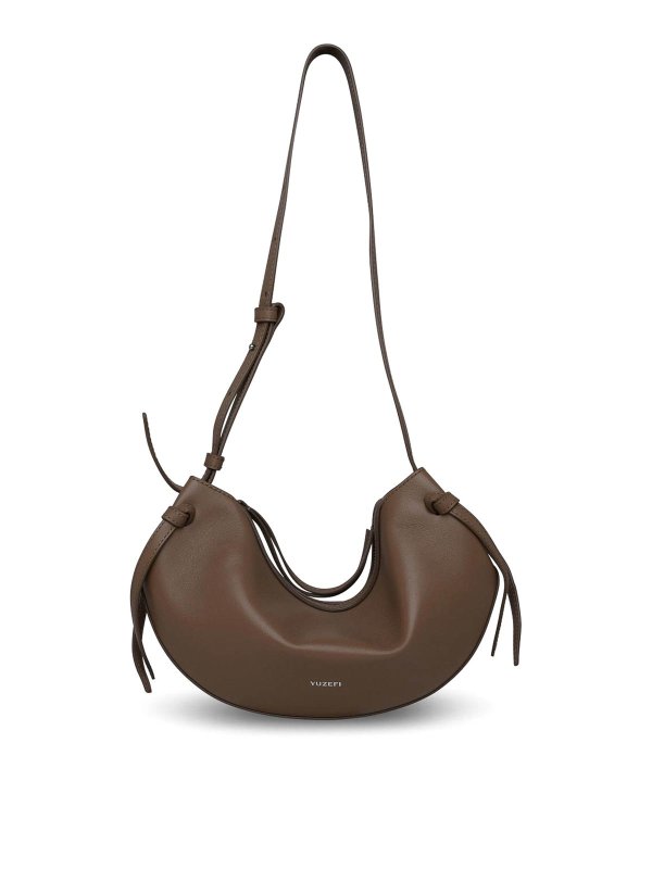 YUZEFI: ショルダーバッグ - ショルダーバッグ - ブラウン