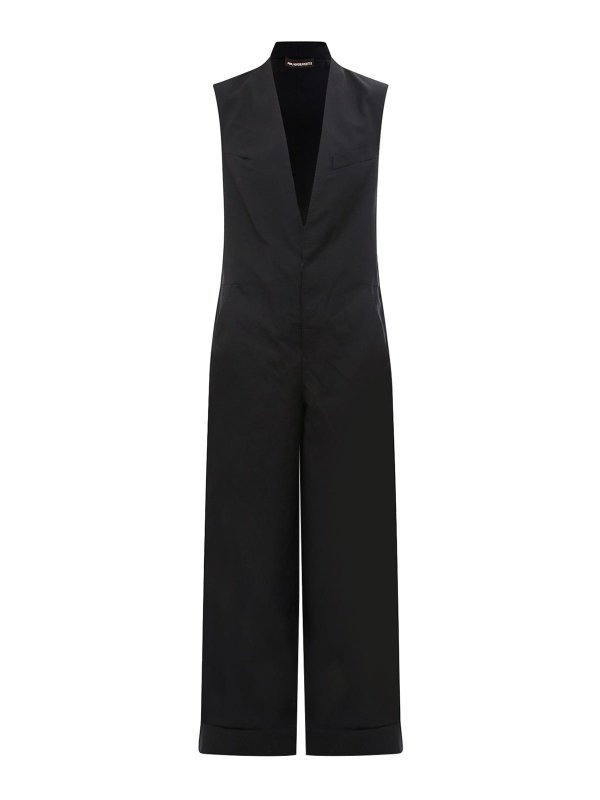 ANN DEMEULEMEESTER: ジャンプスーツ - ジャンプスーツ - 黒