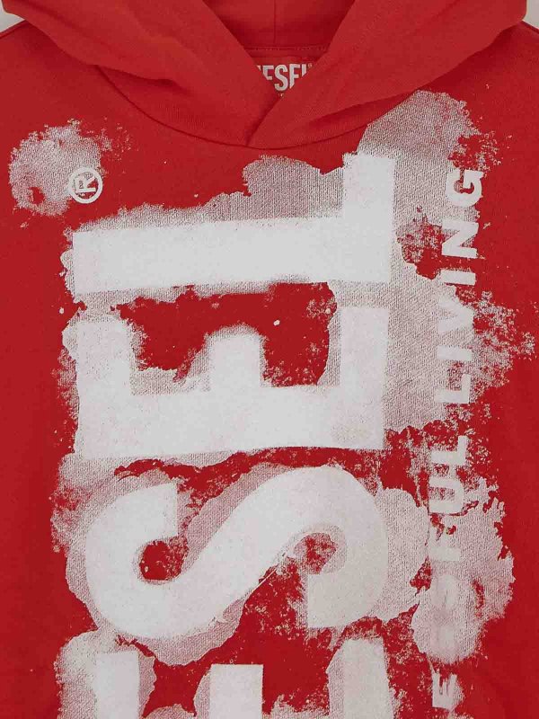 The Best Shops DIESEL: スウェット＆セーター - スウェットシャツ/セーター - 赤