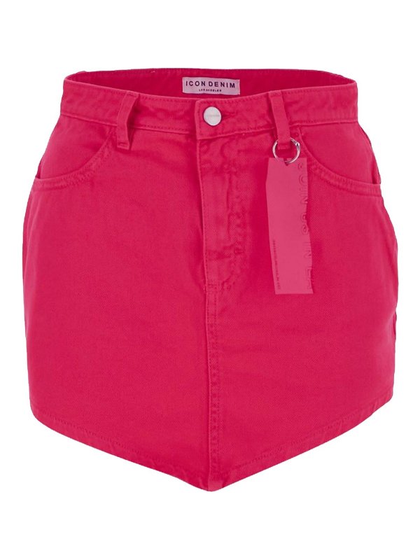 ICON DENIM: ニーレングススカート＆ミディ丈 - 膝丈/ミディスカート - ヌードカラー