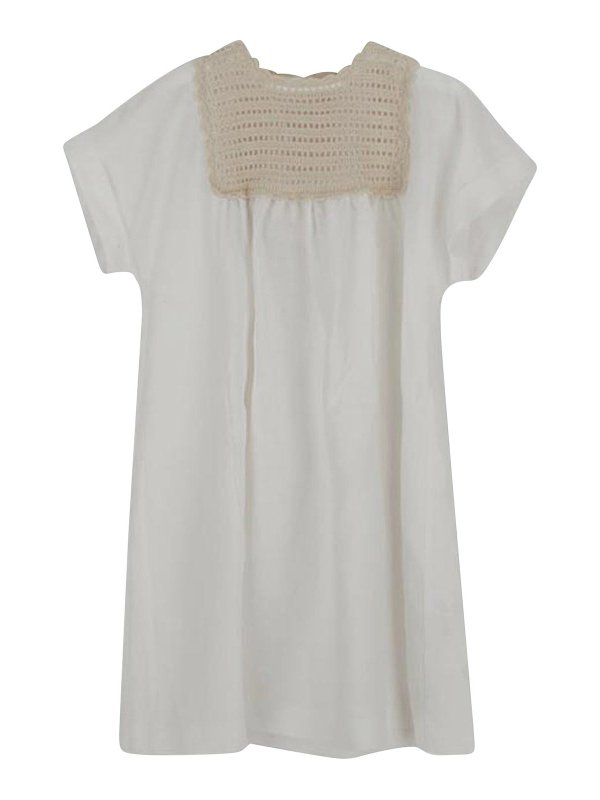 Il Gufo: ニーレングスドレス - 膝丈ドレス - 白