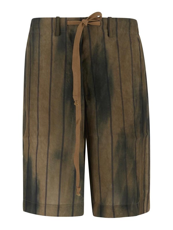 UMA WANG: トラウザーショーツ - ショートパンツ - ブラウン