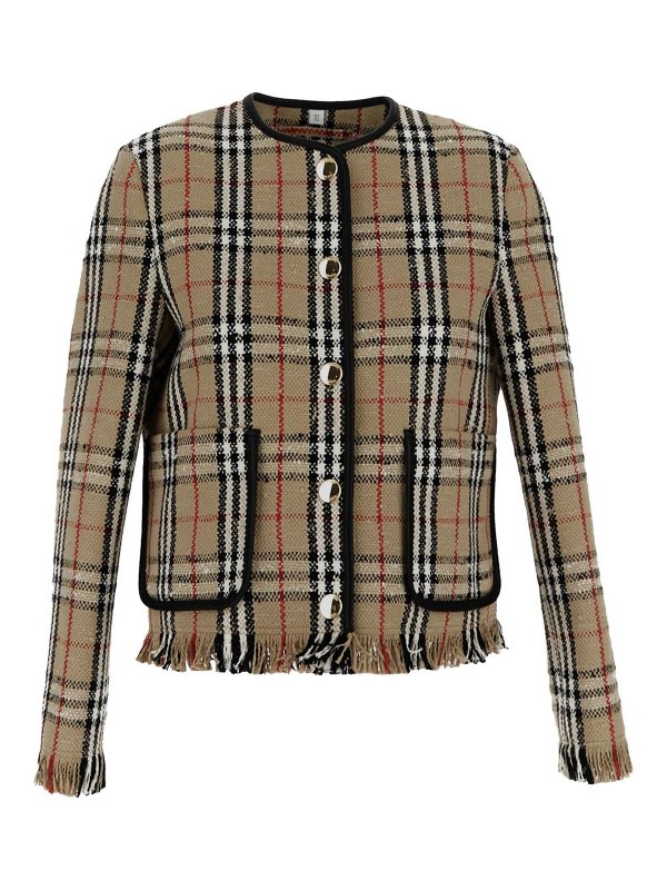 BURBERRY: Blazer - Blazer - Beige
