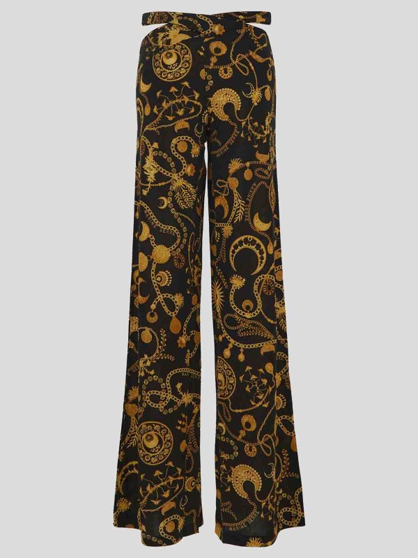 MARINE SERRE: スウェットパンツ online - トラックスーツ ボトムス - ダークブルー