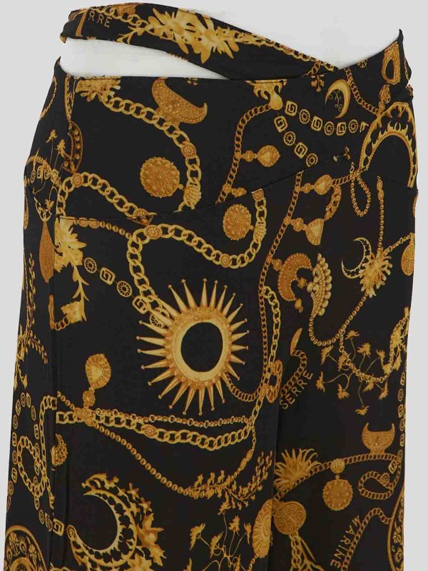 The Best Shops MARINE SERRE: スウェットパンツ - トラックスーツ ボトムス - ダークブルー