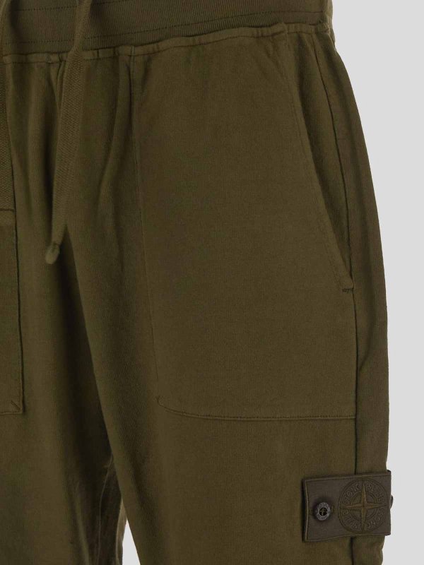 The Best Shops STONE ISLAND: スウェットパンツ - トラックスーツ ボトムス - グレイッシュブラウン